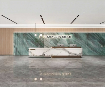 Modern Office Reception Desk-ID:146030908
