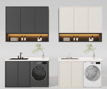 Modern Laundry Cabinet-ID:499212038