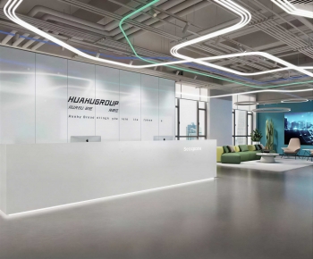 Modern Office Reception Desk-ID:357537982