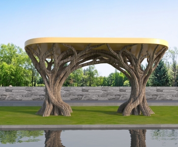 Modern Facade Element-ID:989737038