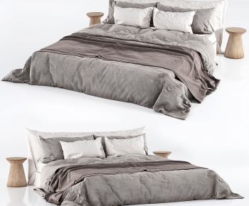 Modern Double Bed-ID:204451124