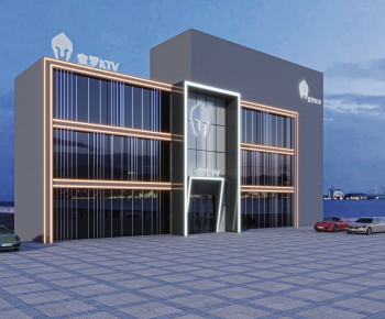 Modern Facade Element-ID:898916966