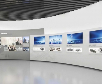 Modern Exhibition Hall-ID:883486036