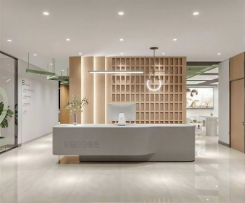 Modern Office Reception Desk-ID:154383908