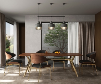 Wabi-sabi Style Dining Room-ID:159240016