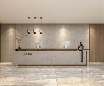 Modern Office Reception Desk-ID:473269943