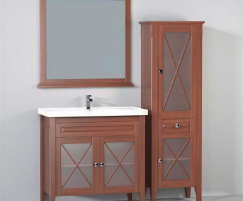 European Style Bathroom Cabinet-ID:565571074