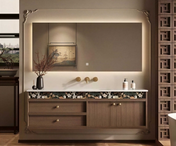 New Chinese Style Bathroom Cabinet-ID:213290933