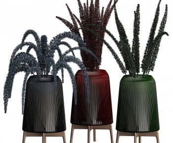 Modern Potted Green Plant-ID:973913912