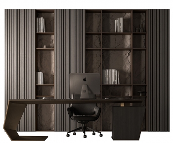 Modern Office Desk And Chair-ID:289402964