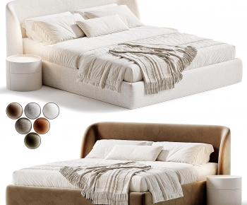 Modern Double Bed-ID:938113935