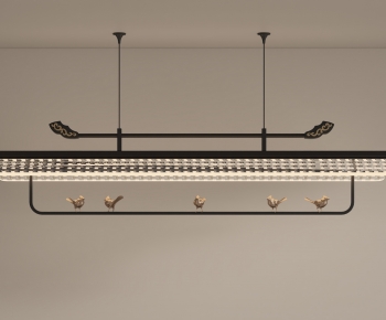 New Chinese Style Long Chandelier-ID:695344929