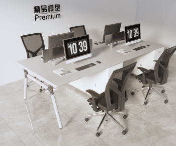 Modern Office Desk And Chair-ID:606854922