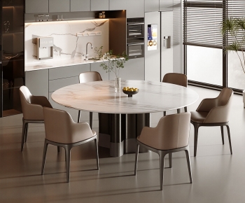 Modern Dining Table And Chairs-ID:503099019