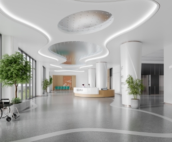 Modern Hospital Hall-ID:164262069