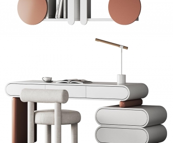 Modern Computer Desk And Chair-ID:700330794