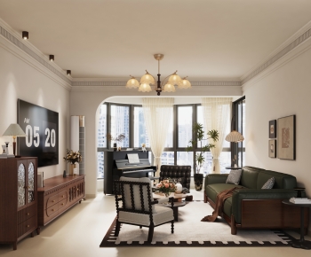 French Style A Living Room-ID:189884901