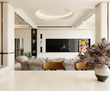 Modern A Living Room-ID:806895973