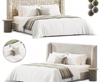 Modern Double Bed-ID:316304927