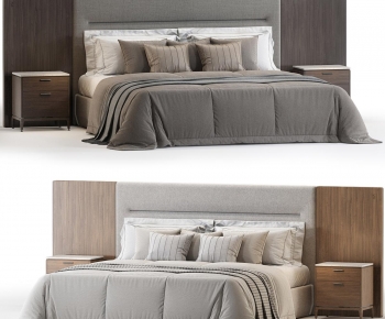 Modern Double Bed-ID:699317931