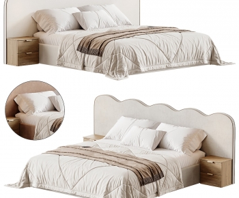 Modern Double Bed-ID:843190912