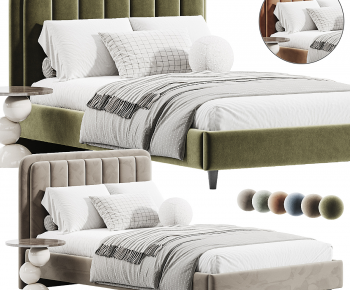 Modern Double Bed-ID:526662115