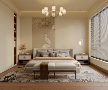 New Chinese Style Bedroom-ID:533572916