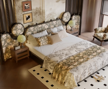 Modern Double Bed-ID:502295025