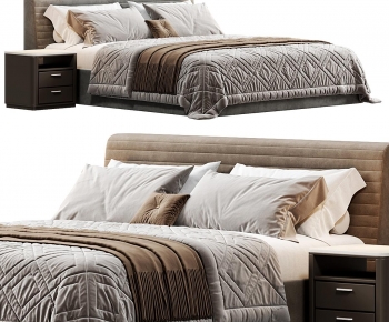 Modern Double Bed-ID:991452938