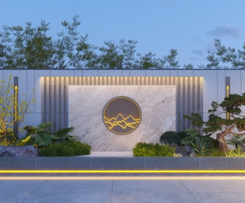 New Chinese Style Landscape Wall-ID:902861129