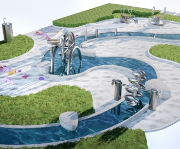 Modern Park Landscape-ID:705106976