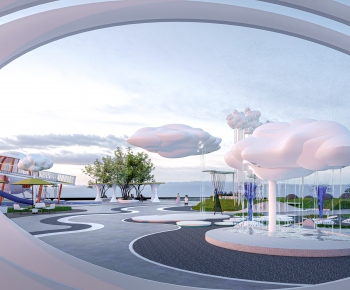 Modern Park Landscape-ID:829260115