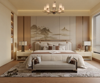New Chinese Style Bedroom-ID:196073066