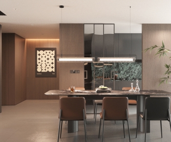 Modern Dining Room-ID:907880073