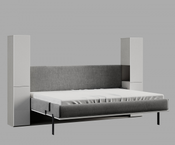 Modern Double Bed-ID:719580783