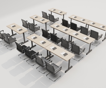 Modern Office Desk And Chair-ID:640415911