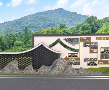 New Chinese Style Landscape Wall-ID:807039023