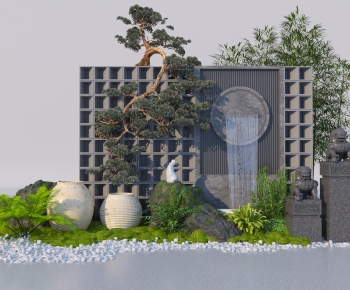 New Chinese Style Rockery Waterscape-ID:724198847