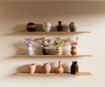 Wabi-sabi Style Clay Pot-ID:668520943