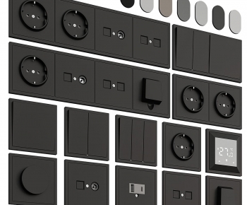 Modern Switch Socket Panel-ID:664424902