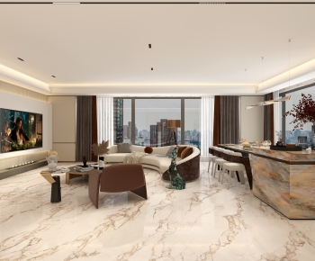 Modern A Living Room-ID:105810221