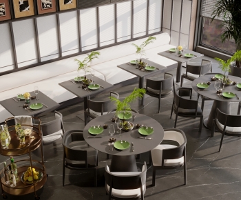 Modern Dining Table And Chairs-ID:725878956