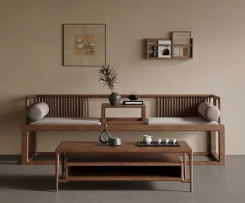 New Chinese Style A Sofa For Two-ID:613655093