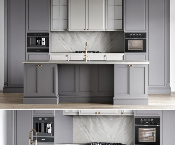 European Style Kitchen Cabinet-ID:329651127