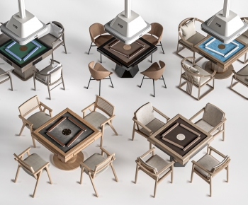 Modern Mahjong Tables And Chairs-ID:102140974