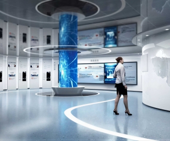 Modern Exhibition Hall-ID:940608987