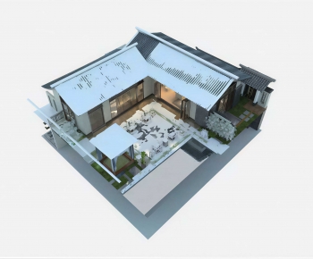 New Chinese Style Courtyard/landscape-ID:758647925