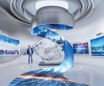 Modern Exhibition Hall-ID:840555911