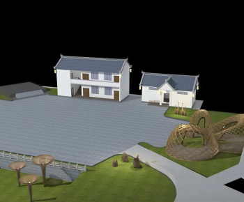 New Chinese Style Residential Building-ID:415694005