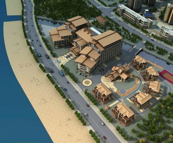 Modern Architectural Bird's-eye View Planning-ID:446891076